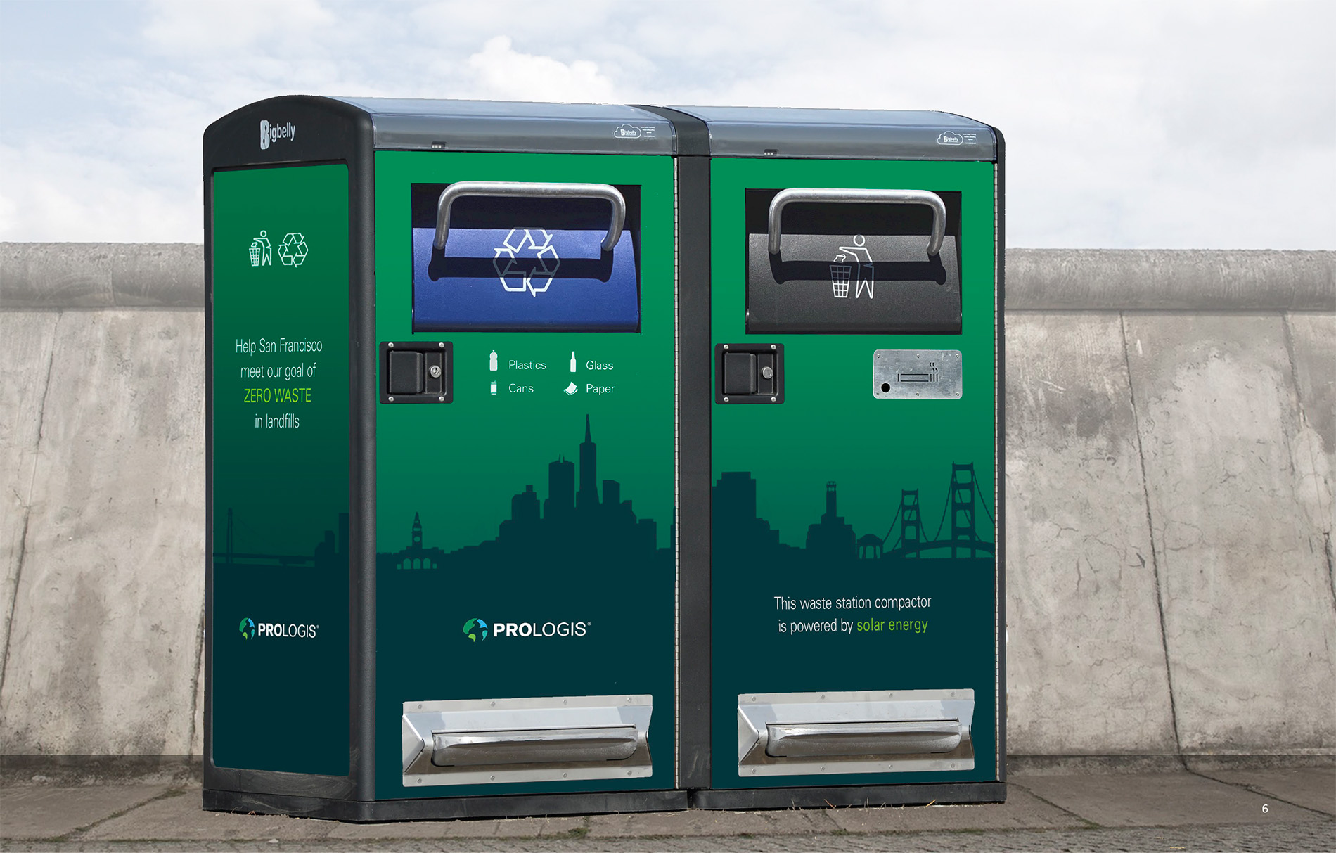 Recycling and Waste Bins Rendering
